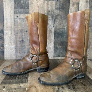 Wrangler 1684 Vintage Buckle Harness Square Toe Boots Mens 12 D